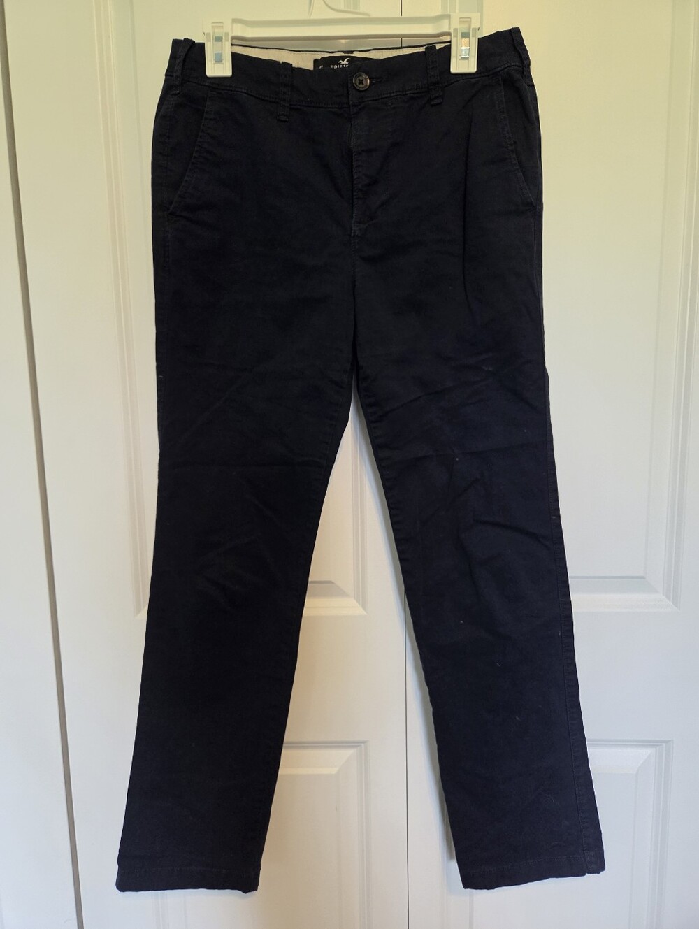 Hollister Men's Navy Straight Leg Chinos